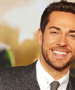 Zachary Levi Smiling Paint By Numbers