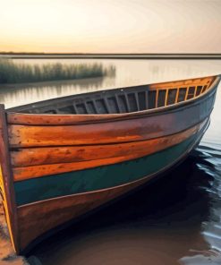 Aesthetic Abandoned Wooden Boat Paint By Numbers