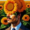 Aesthetic Sunflower Man Paint By Numbers