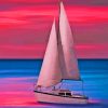 Aesthetic Sunset Sailboat Paint By Number