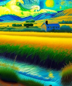 Aesthetic Van Gogh Landscape Paint By Numbers