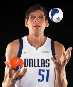 Boban Marjanovic Dallas Team Player Paint By Numbers