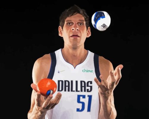 Boban Marjanovic Dallas Team Player Paint By Numbers