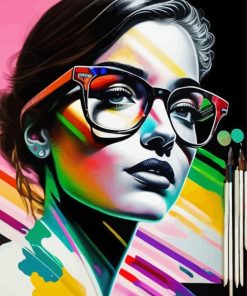 Colorful Lady Paint By Numbers