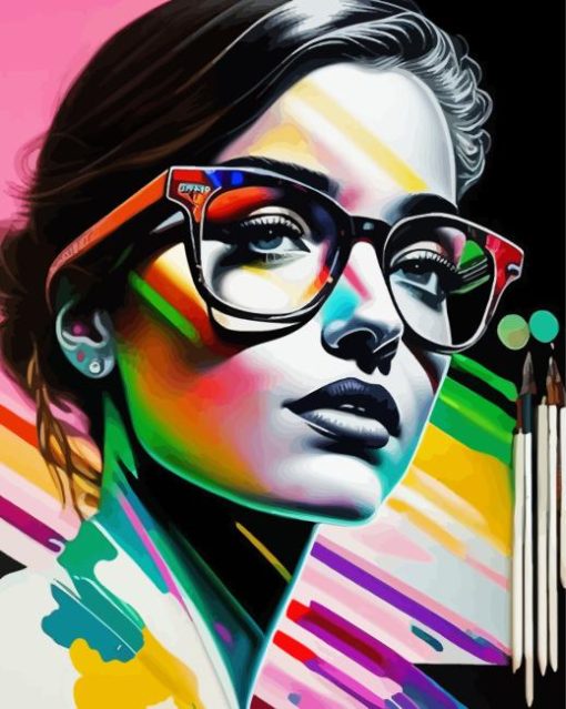 Colorful Lady Paint By Numbers