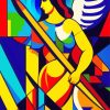 Cubism Warrior Angel Paint By Numbers