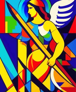 Cubism Warrior Angel Paint By Numbers