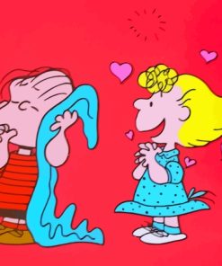 Cute Linus And Sally Paint By Numbers