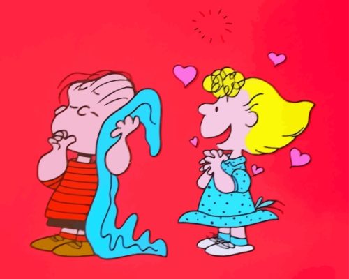 Cute Linus And Sally Paint By Numbers