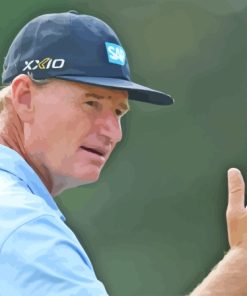 Ernie Els Thumbs African Golf Player Paint By Numbers