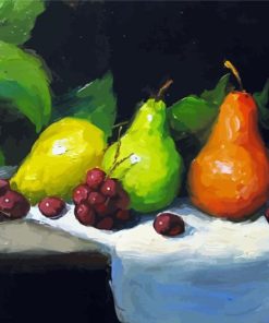 Fruits And Pears In A Row Paint By Numbers