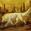 Gold Wolf Art Paint By Numbers