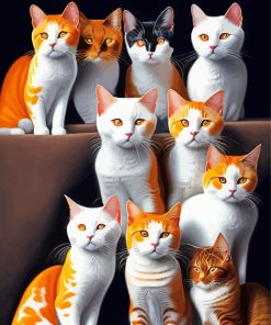 Group Cats Paint By Numbers