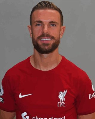 Jordan Henderson International Footballer Paint By Numbers