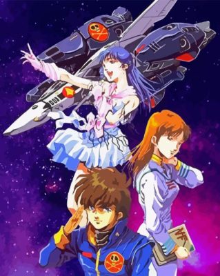 Macross Manga Anime Paint By Numbers