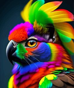 Rainbow Bird Paint By Numbers