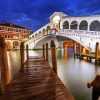 Rialto Bridge Venice City At Night Paint By Numbers