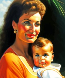 Woman And Child Paint By Number