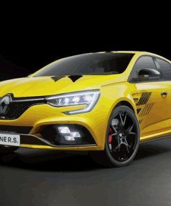 Yellow Luxury Renault Megane Car Paint By Numbers