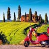 Scooter Adventure in Tuscany Paint By Numbers