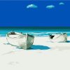 Summer Beach Boats Paint By Numbers