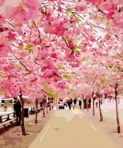 Index of Beautiful Cherry Blossom Paint By Numbers