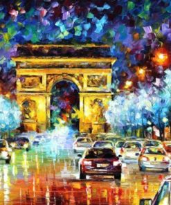 Triumphal Arch Night Scene Paint By Numbers