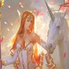 Magical Angel Unicorn Paint By Numbers