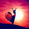 Dancer Silhouette Sunset Paint By Numbers