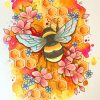 Honey Bee Blossoms Paint By Numbers
