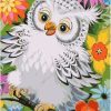 Modern White Owl Birds Paint By Numbers