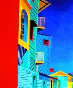 Colorful La Boca Buenos Aires Paint By Numbers