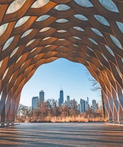Chicago Skyline View Paint By Numbers