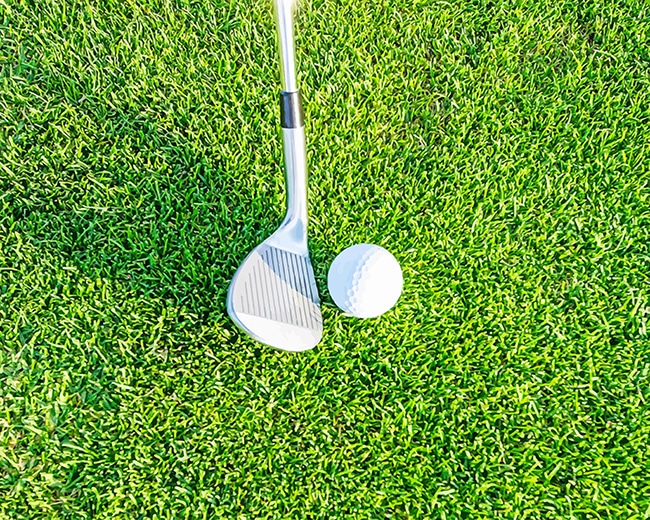 Completed Golf Ball and Club Sports artwork