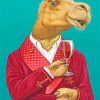 Classy Camel Wine Scene Paint By Numbers