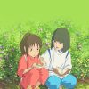 Cute Anime Chihiro and Haku Paint By Numbers