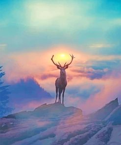 Mountain Deer Paint By Numbers