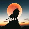 Lion King Silhouette Paint By Numbers