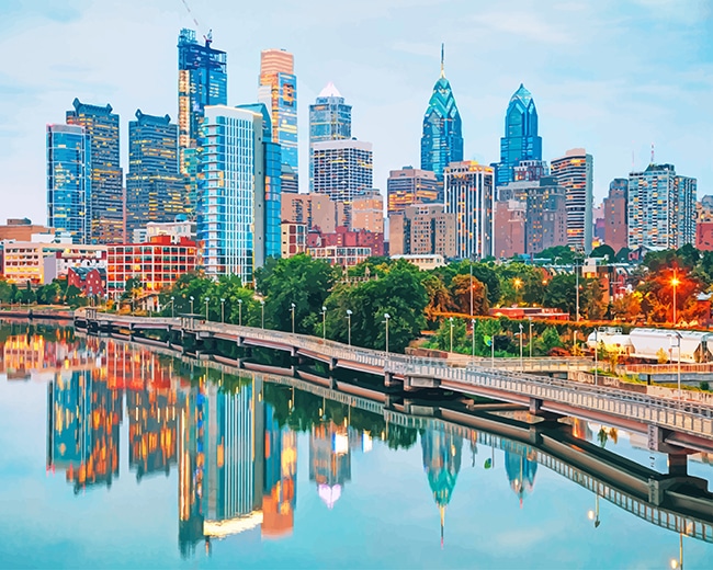 Finalizing the Philadelphia Skyline Cities Artwork