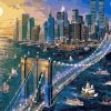 Brooklyn Bridge Cityscape Paint By Numbers