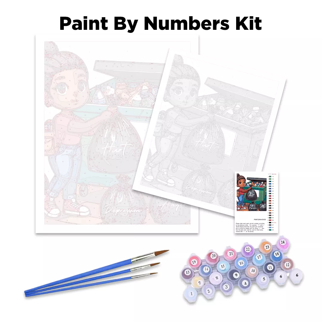 Amadeo De Souza Cardoso Paris Paint By Numbers kit contents