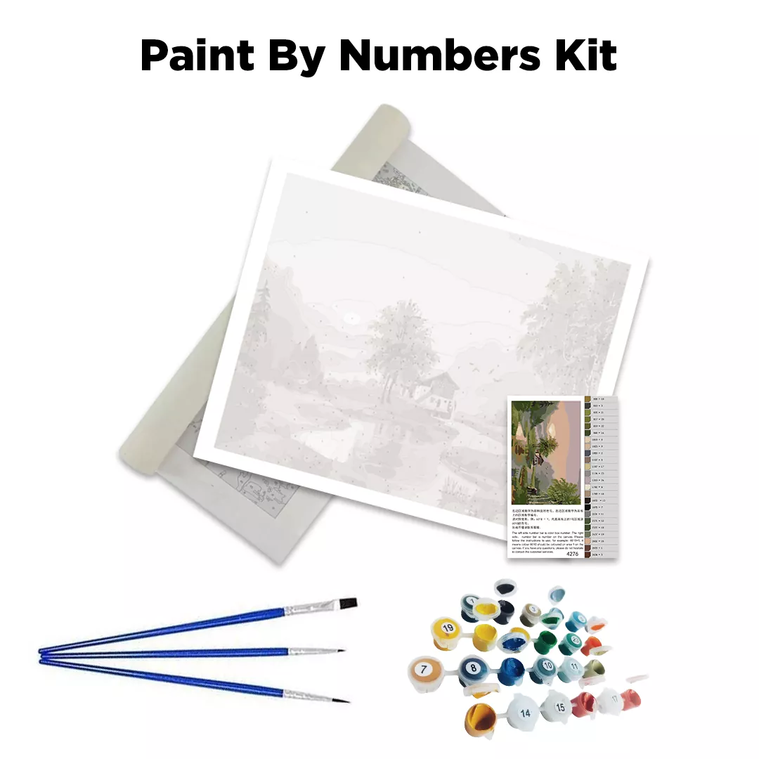 Barbara Bach Black White Paint By Numbers Kit