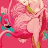 Girl with Pink Flamingo Paint By Numbers