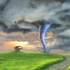 Beautiful Tornado Landscape Paint By Numbers