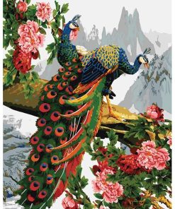 Indian Peafowl Elegance Paint By Numbers