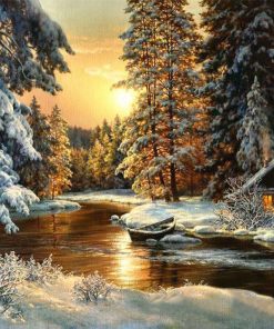Winter Landscape Paint By Numbers