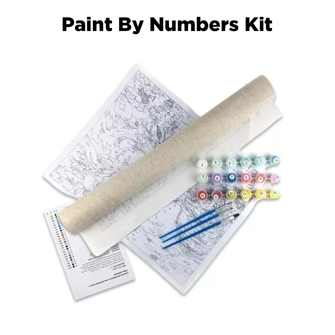 Complete paint by numbers kit