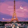 Eiffel Tower Paris Night Paint By Numbers