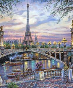 Paris Bridge Paint By Numbers