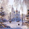 Snowy Palace Morning Scene Paint By Numbers